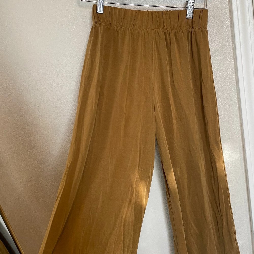 Mustard Yellow Wide Leg Pants